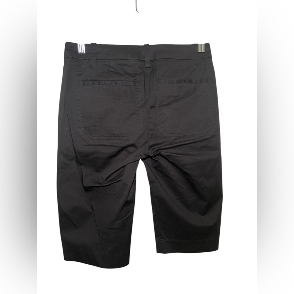 Vince New NWT Black Cotton Coin Pocket Bermuda Shorts Size 00 - Picture 4 of 7